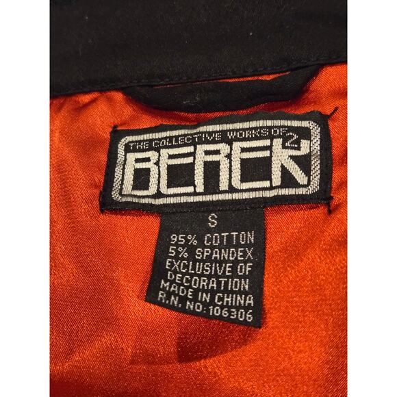 Vintage BEREK 2 Black Christmas Jacket, Santa Clause, Pearl Beads, Sequins, SM - Picture 8 of 8